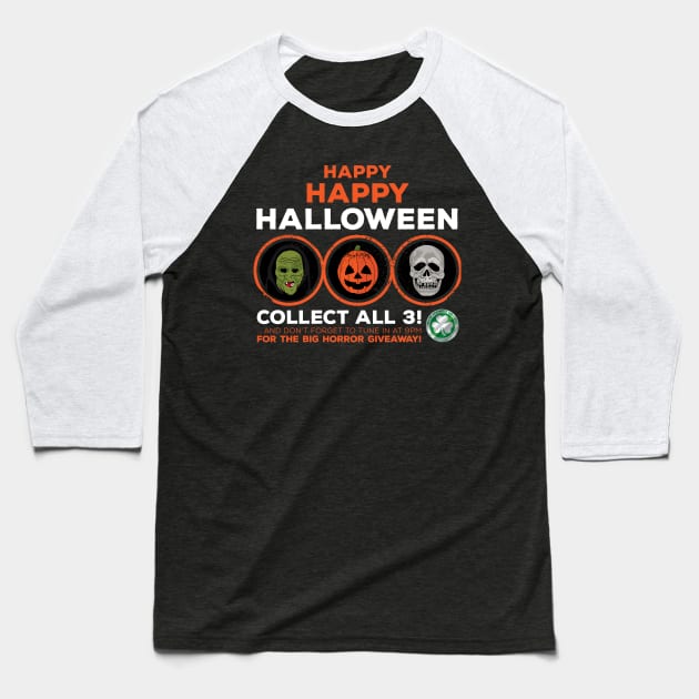 Happy Happy Halloween III (3/3) Baseball T-Shirt by andrew_kelly_uk@yahoo.co.uk